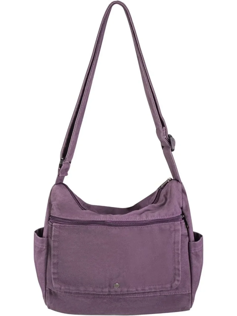Stylish Canvas Crossbody Messenger Bag for Women & Men - Vintage Satchel Design